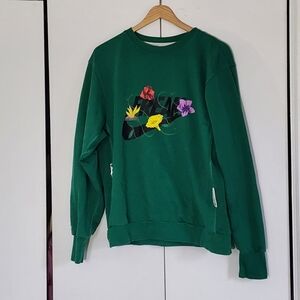 Nike Green Floral Graphic Women's Sweater